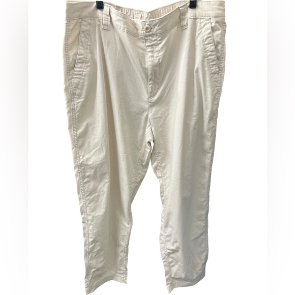 NWT Old Navy High-Rise OG Chino Pants XL Tall White Cotton Blend Casual Trousers - Picture 5 of 8